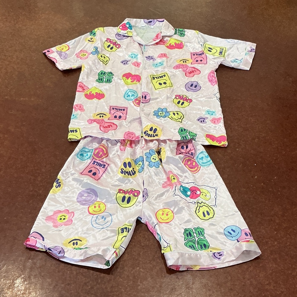 Smiley Faces Kids Pajama Set